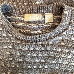 MEN"S Gray Textured Van Heusen Sweater, Size L